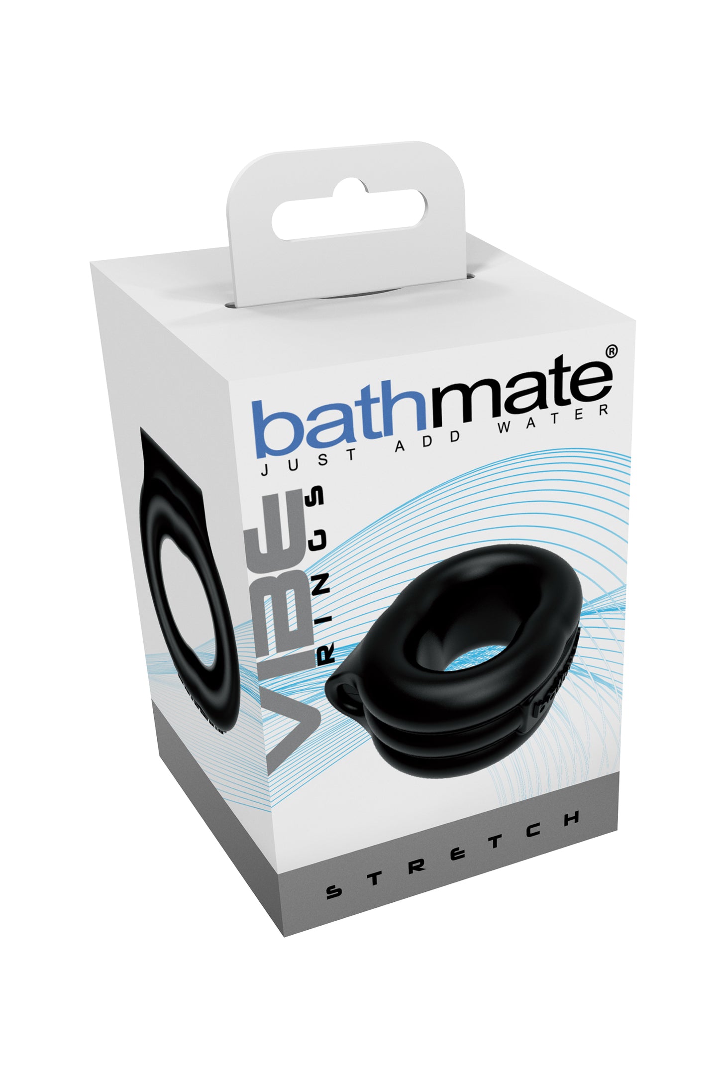 Bathmate Penis üzerindeki titreşim halkası Stretch, elastomex, siyah, Ø5 cm