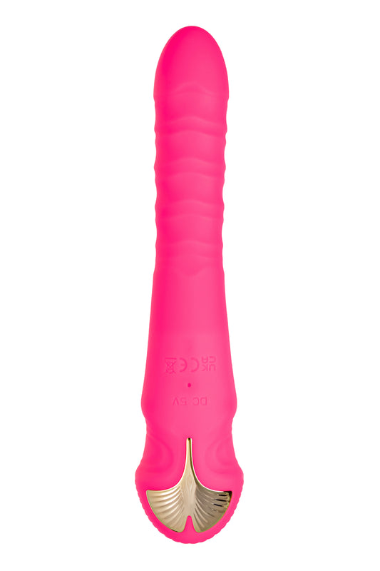 Vakum uyarımlı vibratör-pulsatör JOS COTOX, silikon, pembe, 23 cm