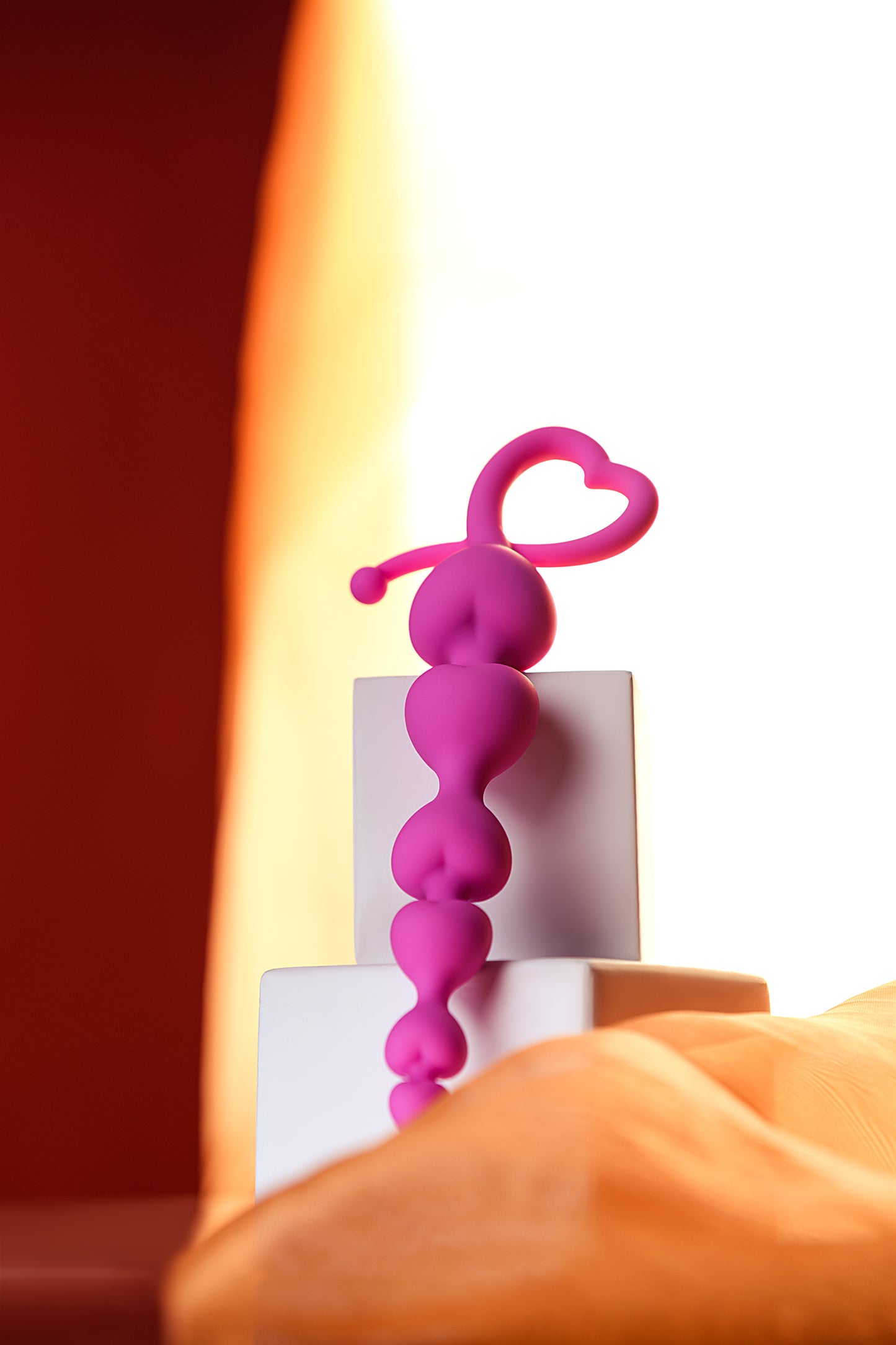 ToDo by Toyfa Sweety anal zinciri, silikon, pembe, 18,5 cm, Ø 3,1 cm