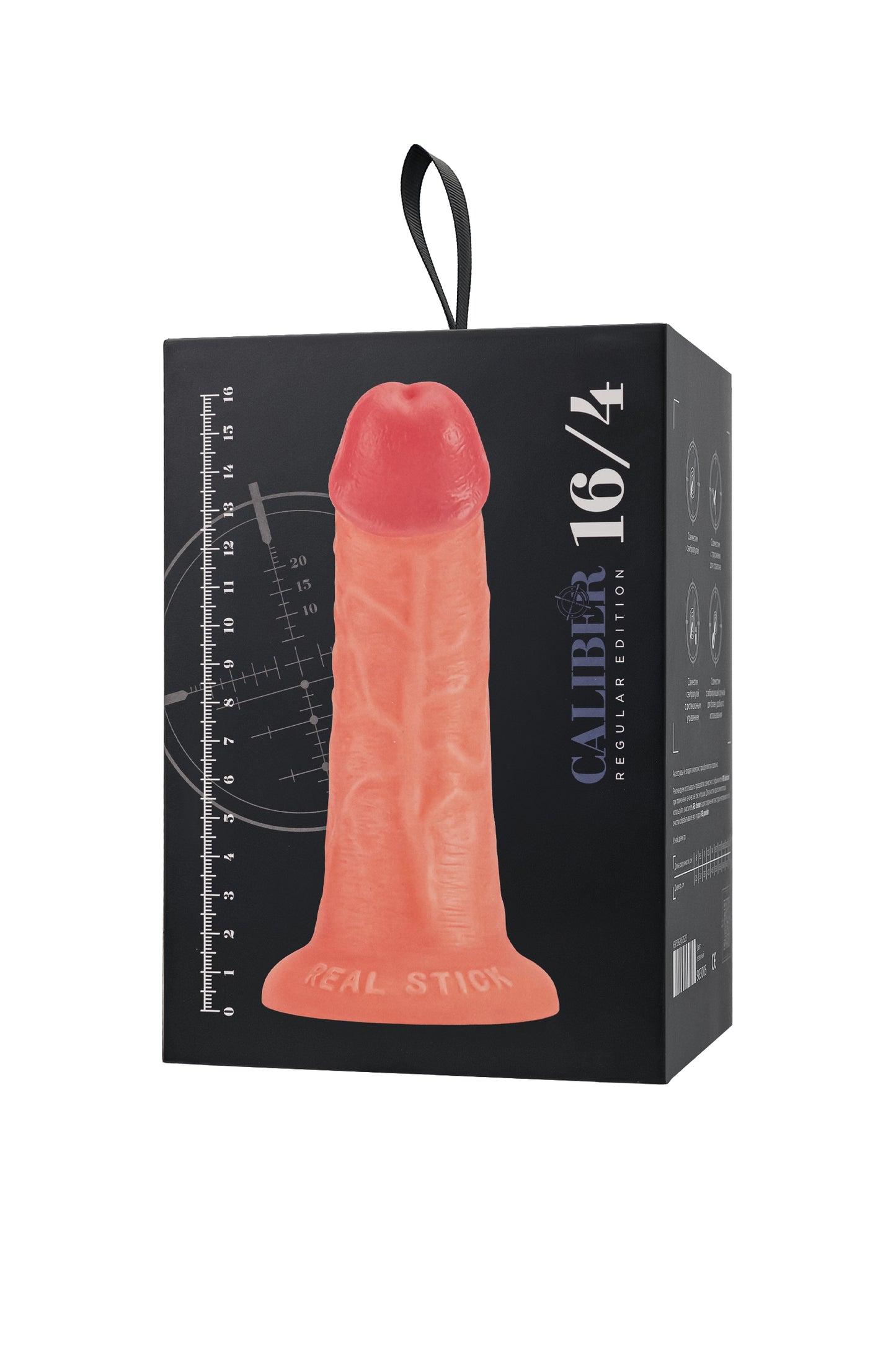 Gerçekçi yapay penis, RealStick CALIBER, 16 cm, Ø4