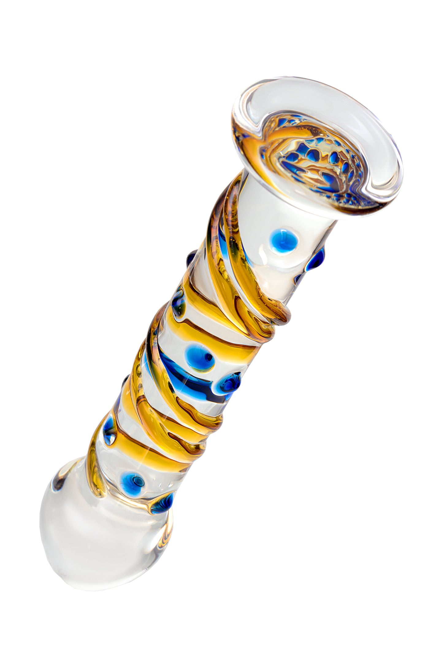 Sexus Glass Cam Dildo, Şeffaf, 17,5 cm