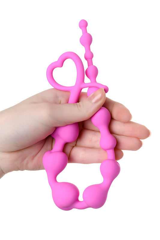 ToDo by Toyfa Long Sweety anal Zinciri, silikon, pembe, 34 cm, Ø 2,7 cm