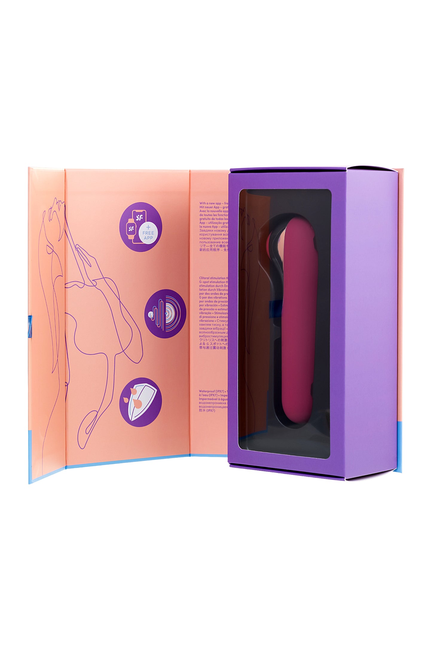 Satisfyer Dual Love Pink Vakum Klitoral Uyarıcı Vibratör, Silikon, Kırmızı, 16 cm
