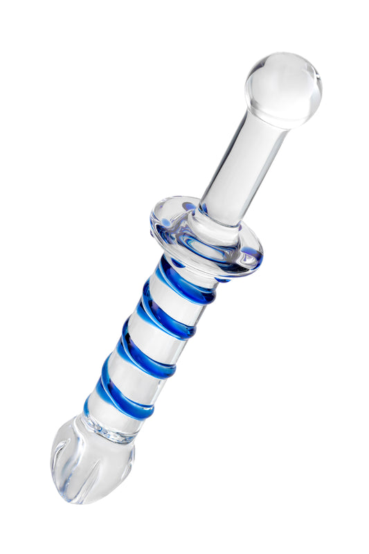 Çift taraflı yapay penis Sexus Glass, cam, transparan, 22,5 cm