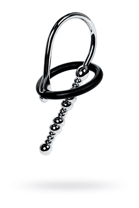 TOYFA Metal Üretral Tak-Boncuklar Yumuşak Kilitleme Halkalı, gümüş