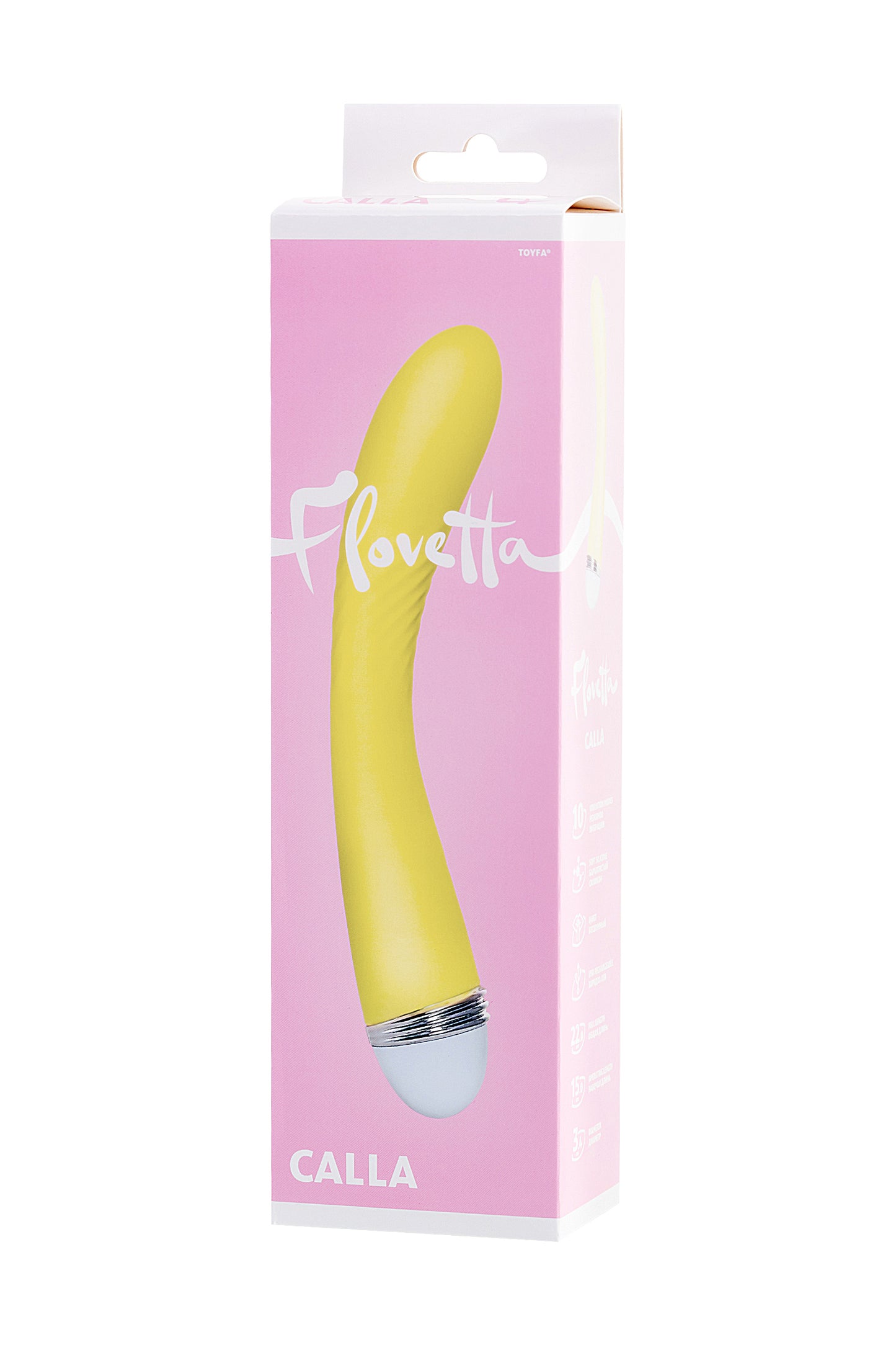 Flovetta by Toyfa Calla Vibratörü, silikon, sarı, 22 cm