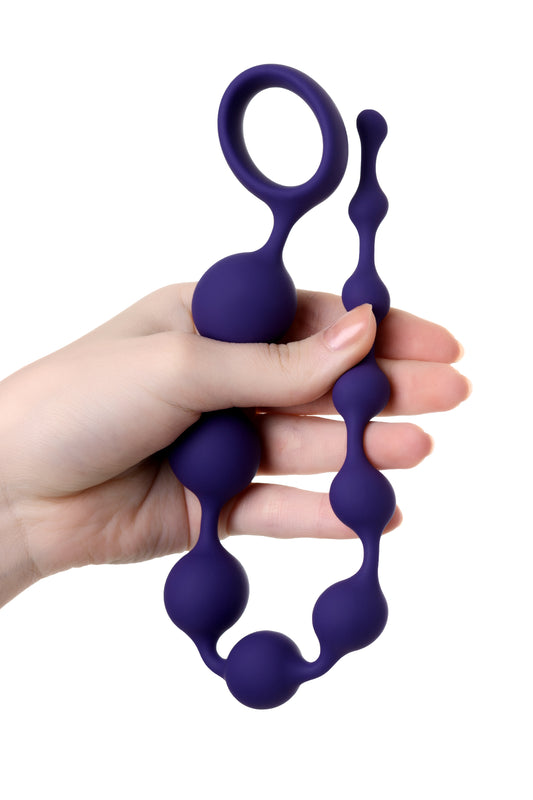 ToDo by Toyfa Grape anal Zinciri, silikon, mor, 35 cm, Ø 2,7 cm