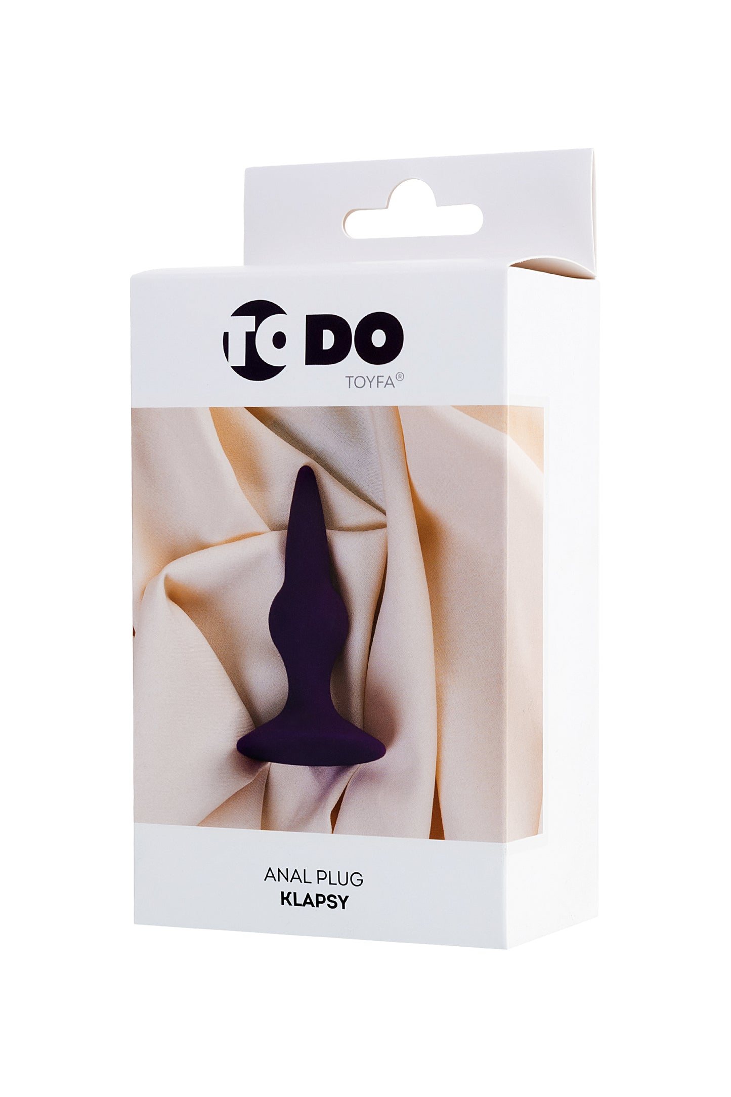 ToDo by Toyfa Klapsy Anal Plug, Silikon, Mor, 10,5 cm, Ø 3 cm
