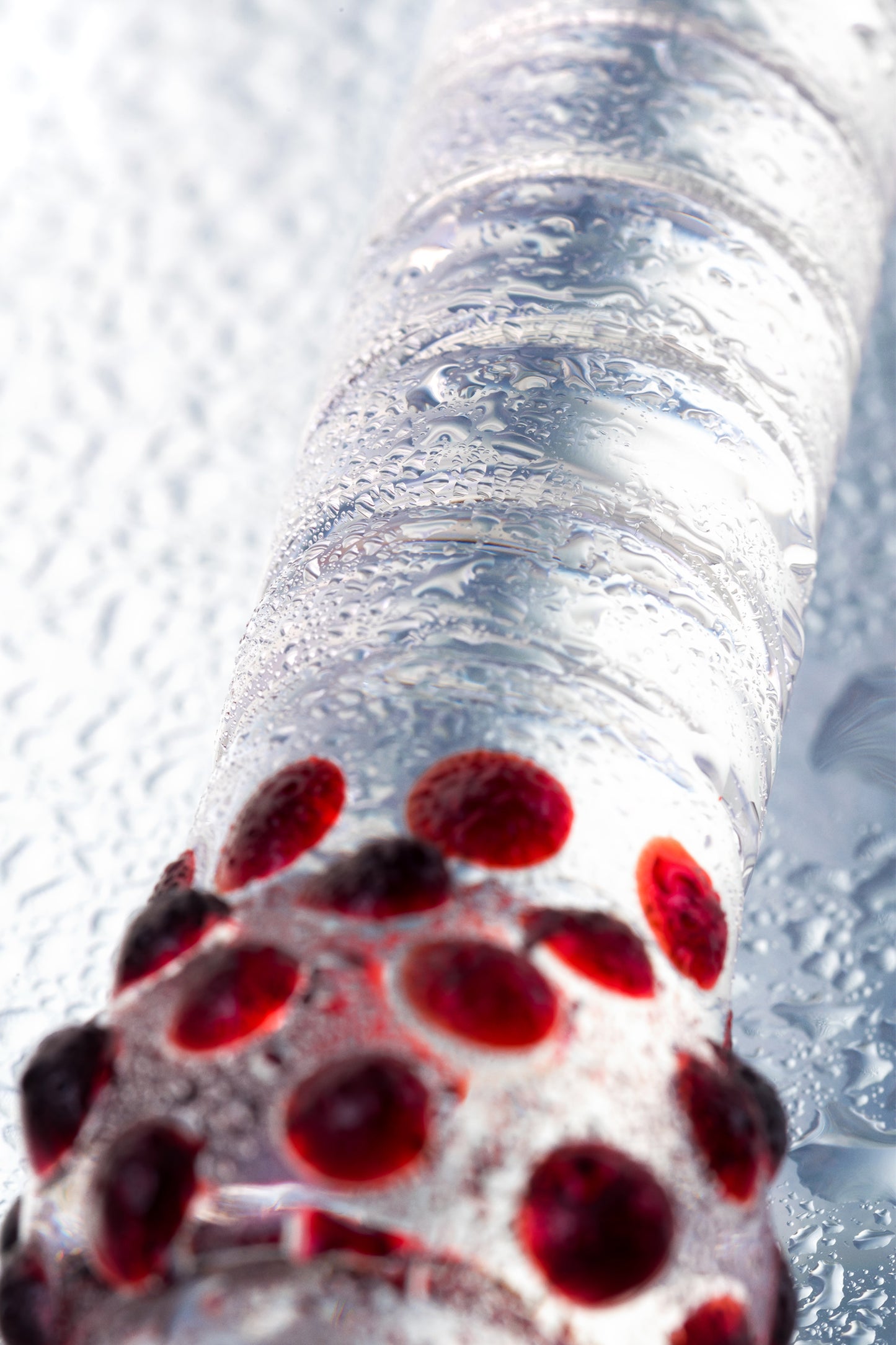 Sexus Glass Çift Taraflı Cam Dildo, Şeffaf, 22 cm