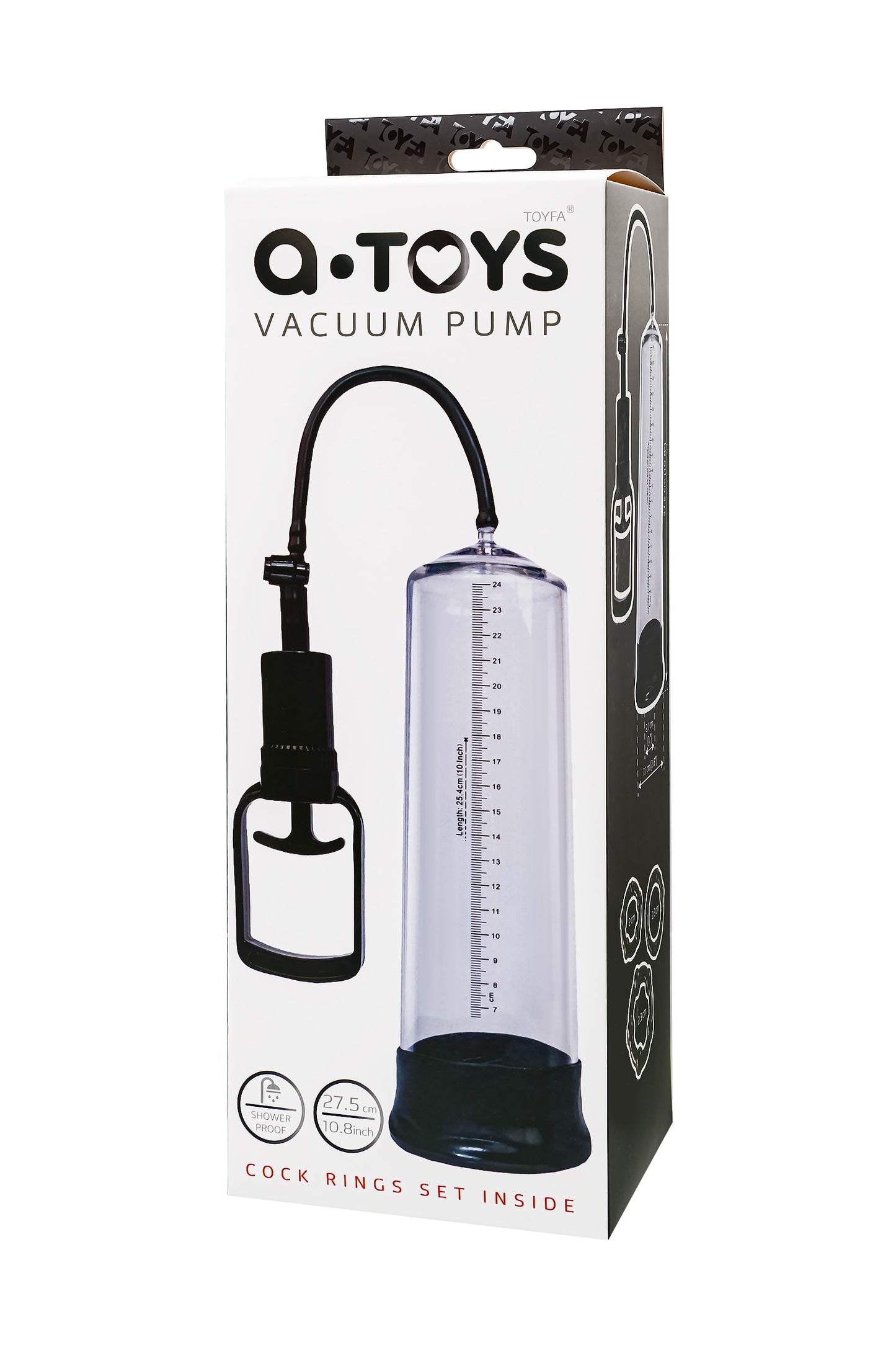 A-Toys by TOYFA Penis Pompası, PVC,Şeffaf, 27,5 cm