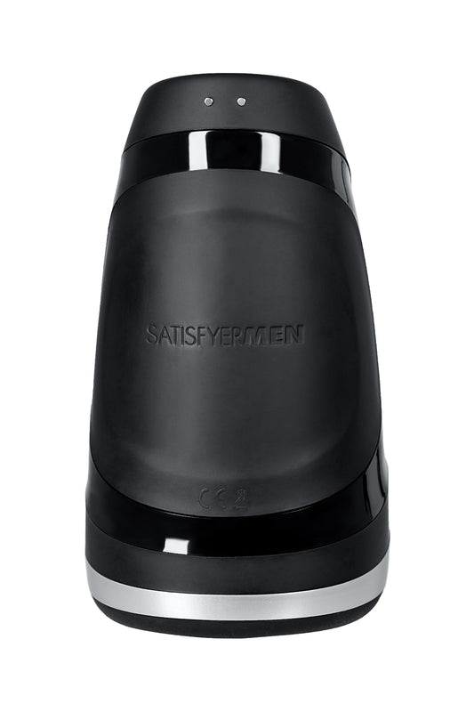 Satisfyer Men Heat Vibratiion Masturbator Gerçekçi Olmayan, Silikon, Siyah, 15 cm