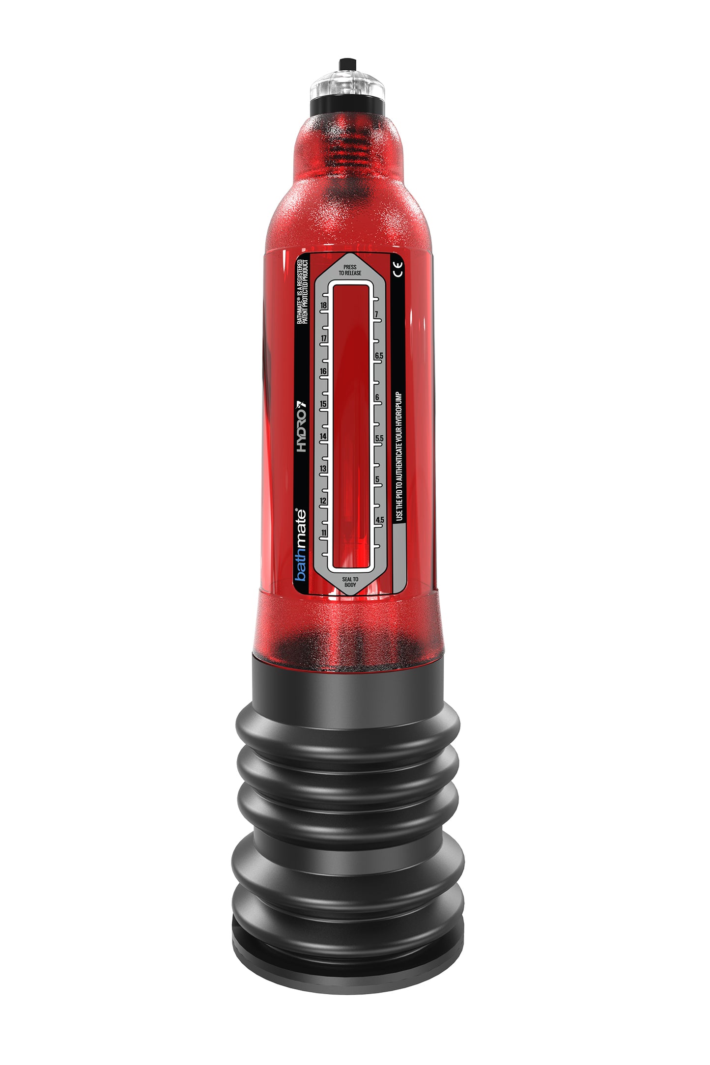 Bathmate HYDRO7 hidrolik pompa, ABS plastik, kırmızı, 30 cm (Hercules analog)