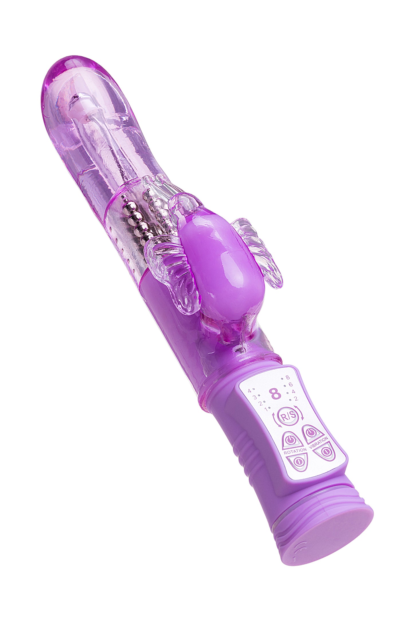 A-Toys by TOYFA High-Tech Vibratör, TPE, mor, 22,4 cm