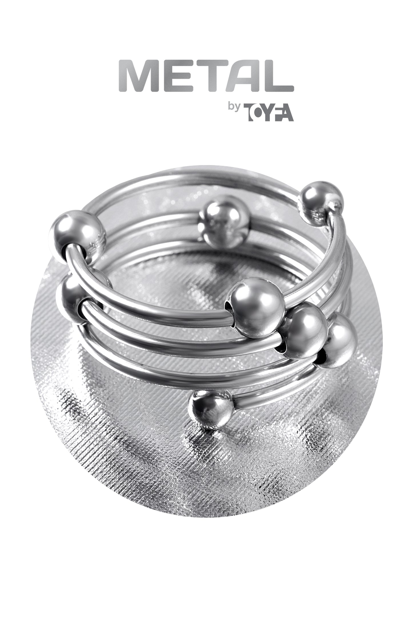 Metal by Toyfa penis Halkası, Metal, gümüş, Ø 4cm