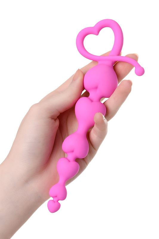 ToDo by Toyfa Sweety anal zinciri, silikon, pembe, 18,5 cm, Ø 3,1 cm