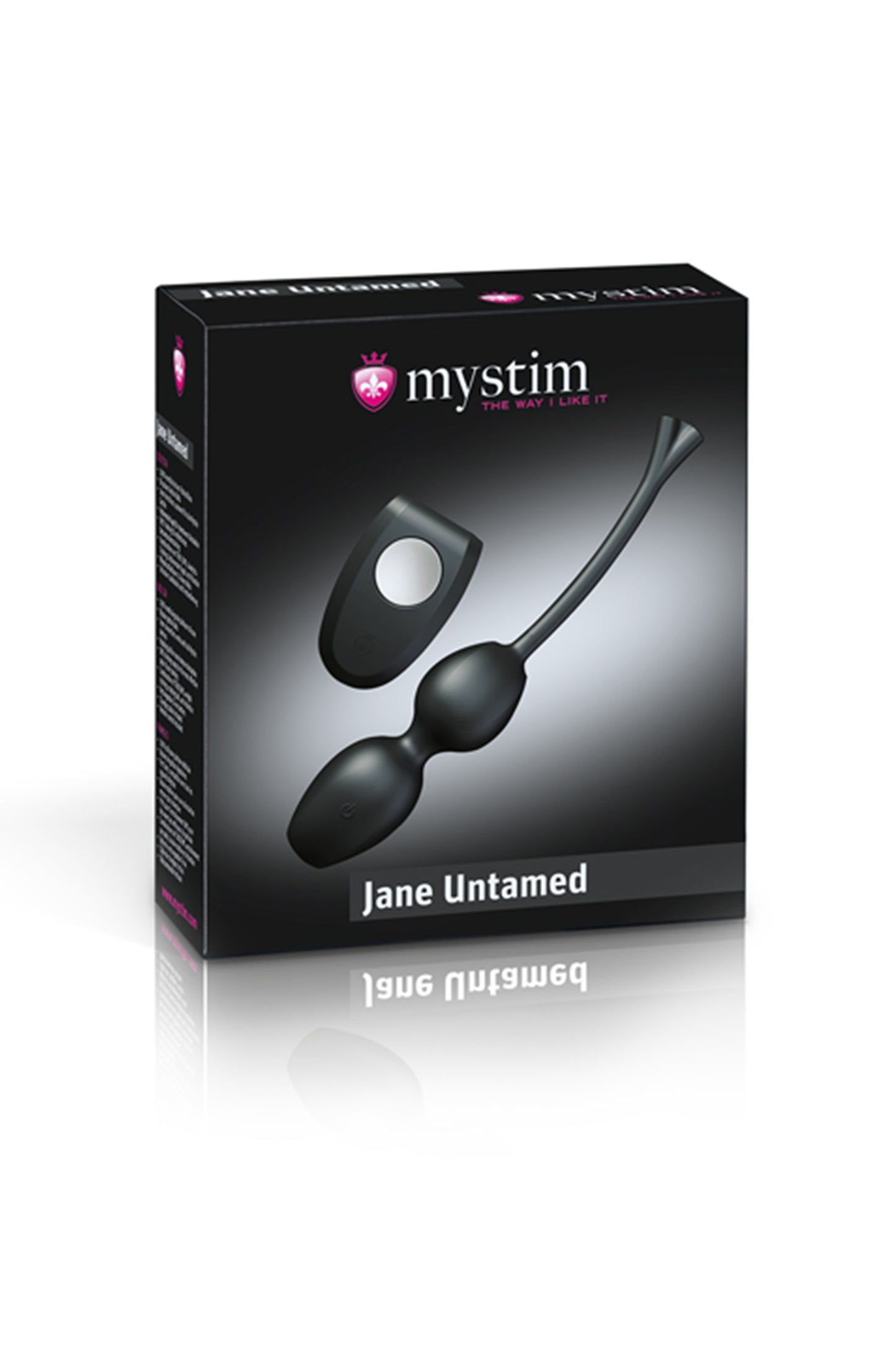 Mystim Jane Untamed Geisha Balls Vajinal Toplar, titreşimli, silikon, siyah