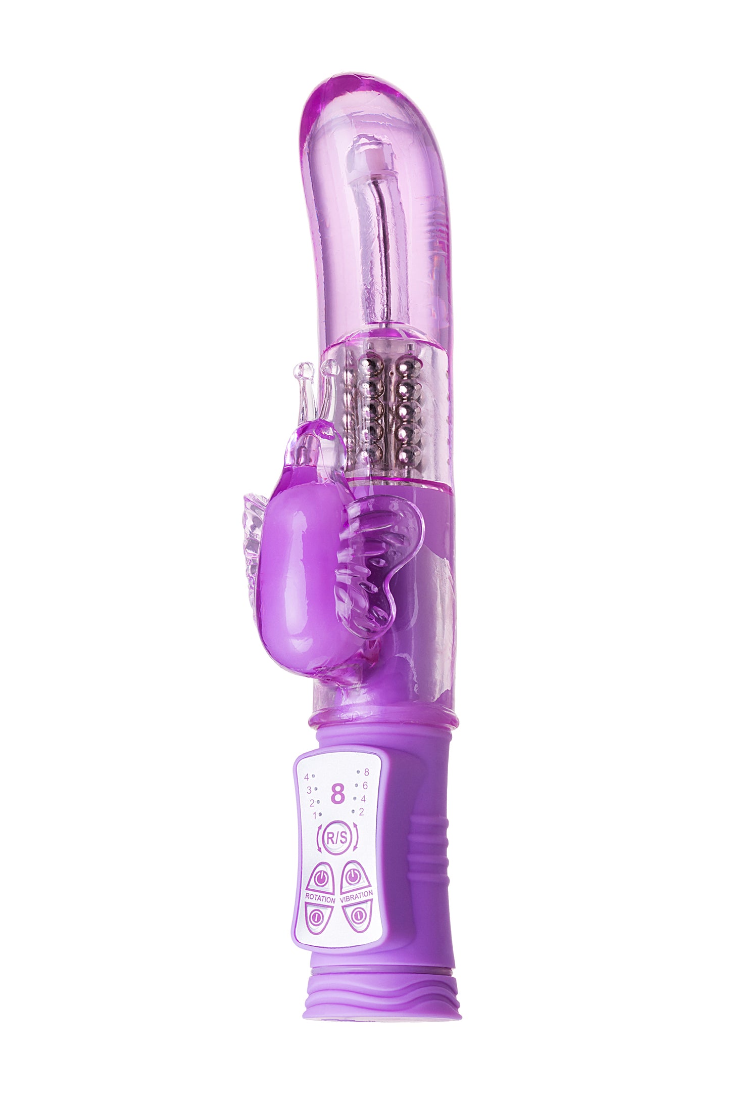 A-Toys by TOYFA High-Tech Vibratör, TPE, mor, 22,4 cm