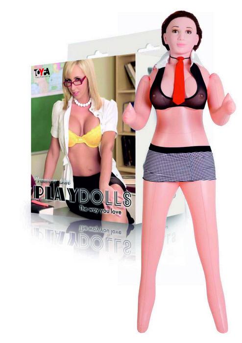 Dolls-X by TOYFA Ms Melanie tarafından şişme bebek, gerçekçi.kafa, kahverengi saçlı, iki delikli