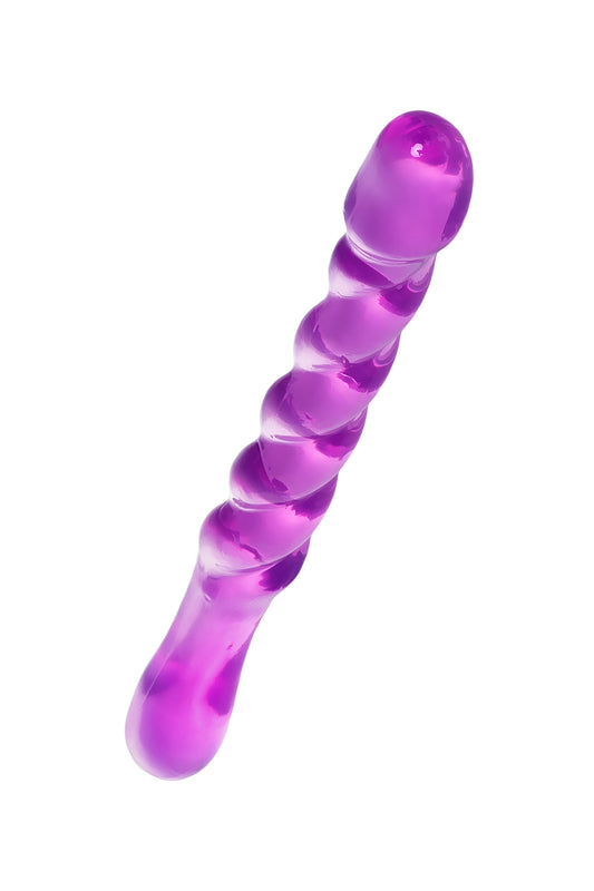 A-Toys by TOYFA Çift taraflı Jel Dildo Tanza, TPE, mor, 27,5 cm