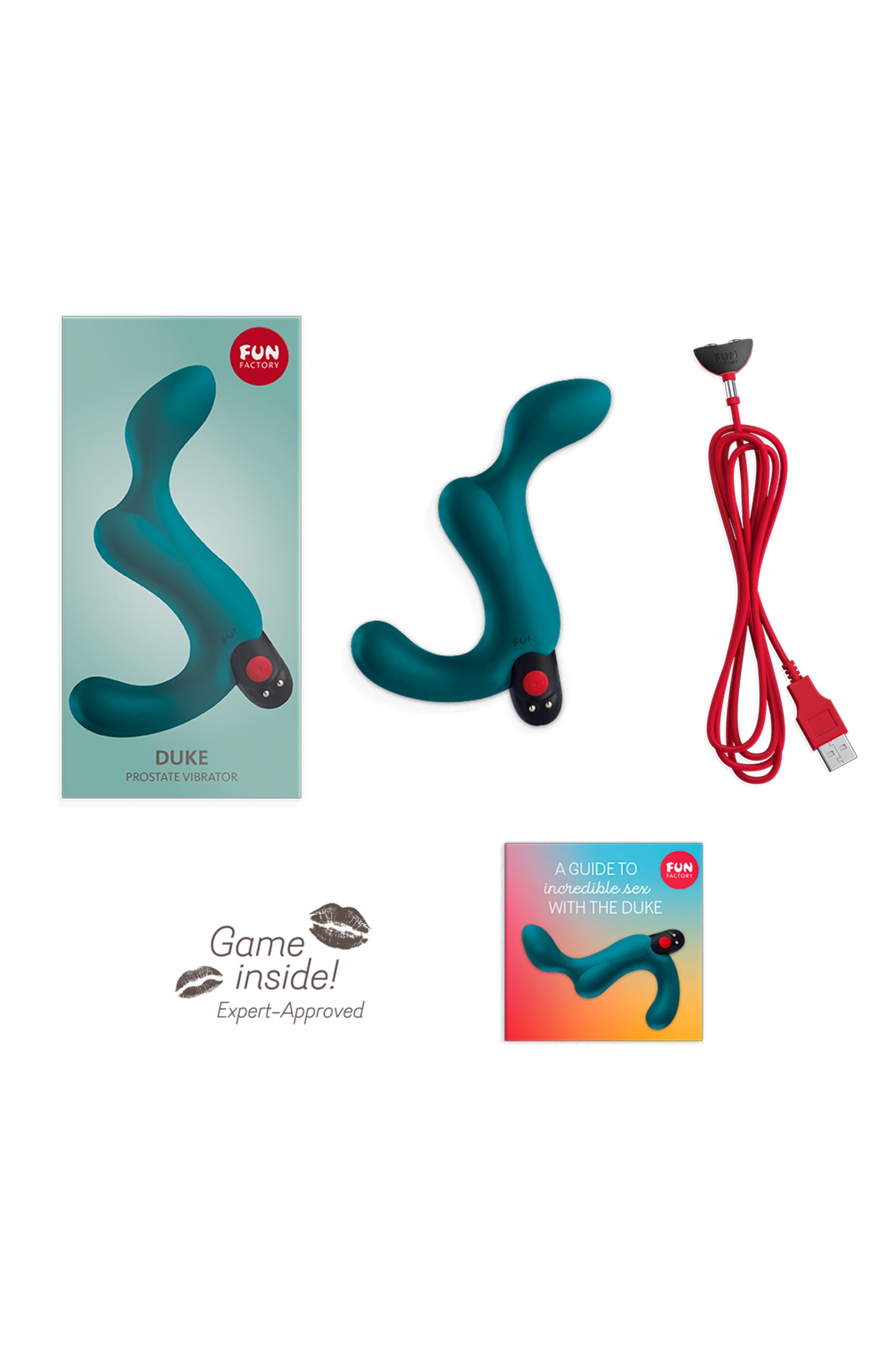 Fun Factory Duke Anal Plug, Silikon, yeşil, 12 cm