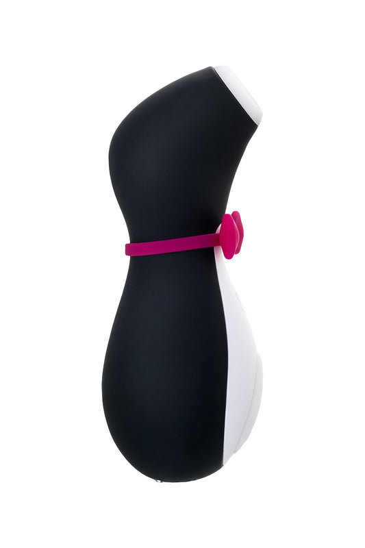 Satisfyer Penguin Vakum Dalgası Klitoris Vibratörü, silikon, siyah, 11,5 cm