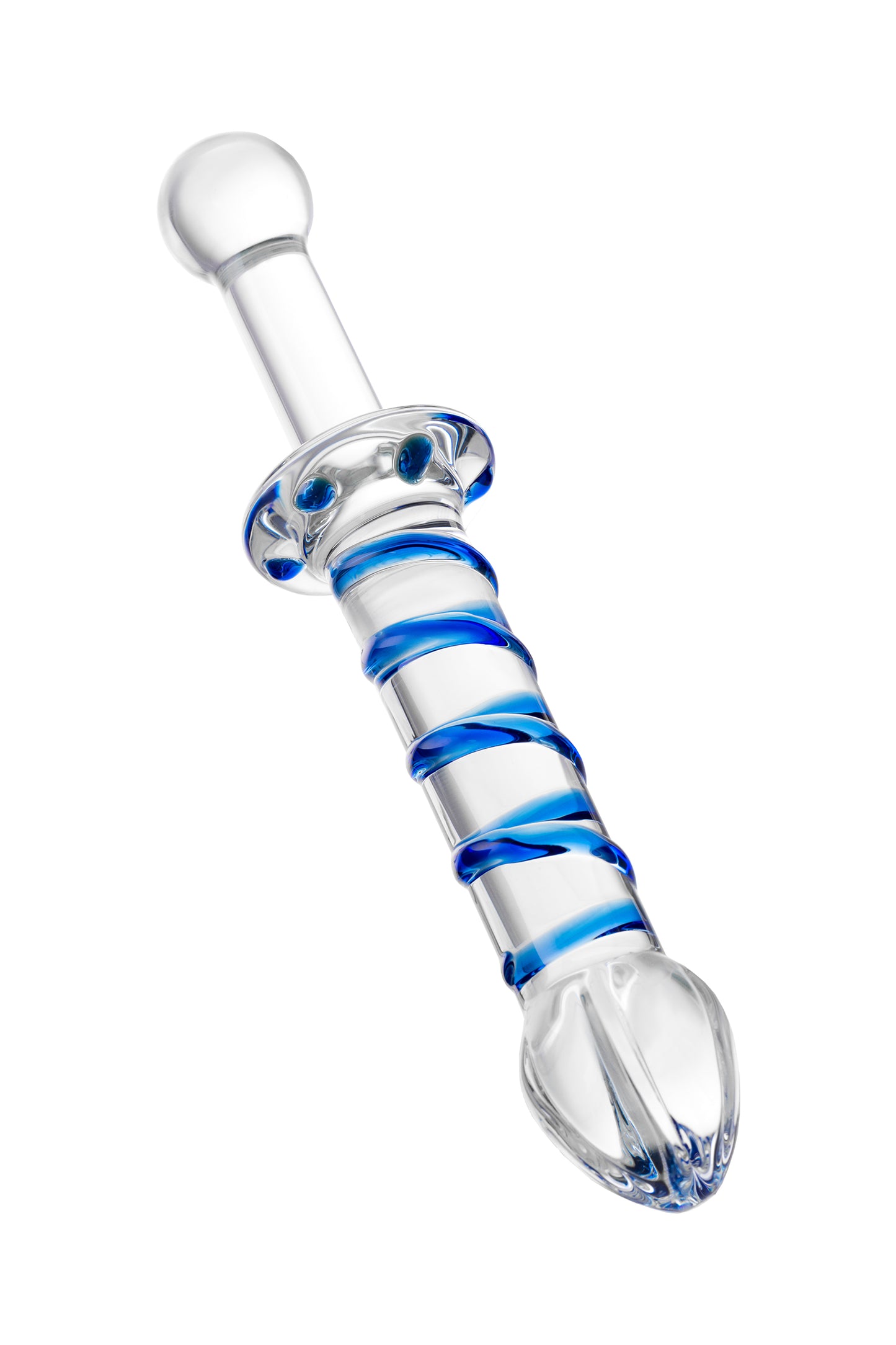 Çift taraflı yapay penis Sexus Glass, cam, transparan, 22,5 cm