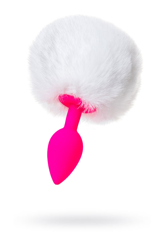 ToDo by Toyfa Sweet bunny kuyruklu anal kılıf, silikon, pembe, 13 cm, Ø 2,8 cm, 43 g
