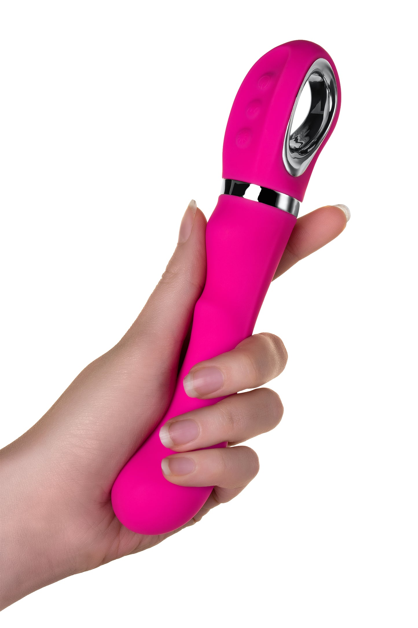 JOS PİLO Vibratör, WOW Modlu, Silikon, Pembe, 20 cm