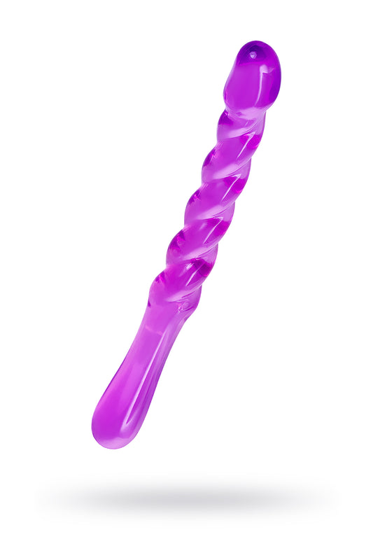 A-Toys by TOYFA Çift taraflı Jel Dildo Tanza, TPE, mor, 27,5 cm