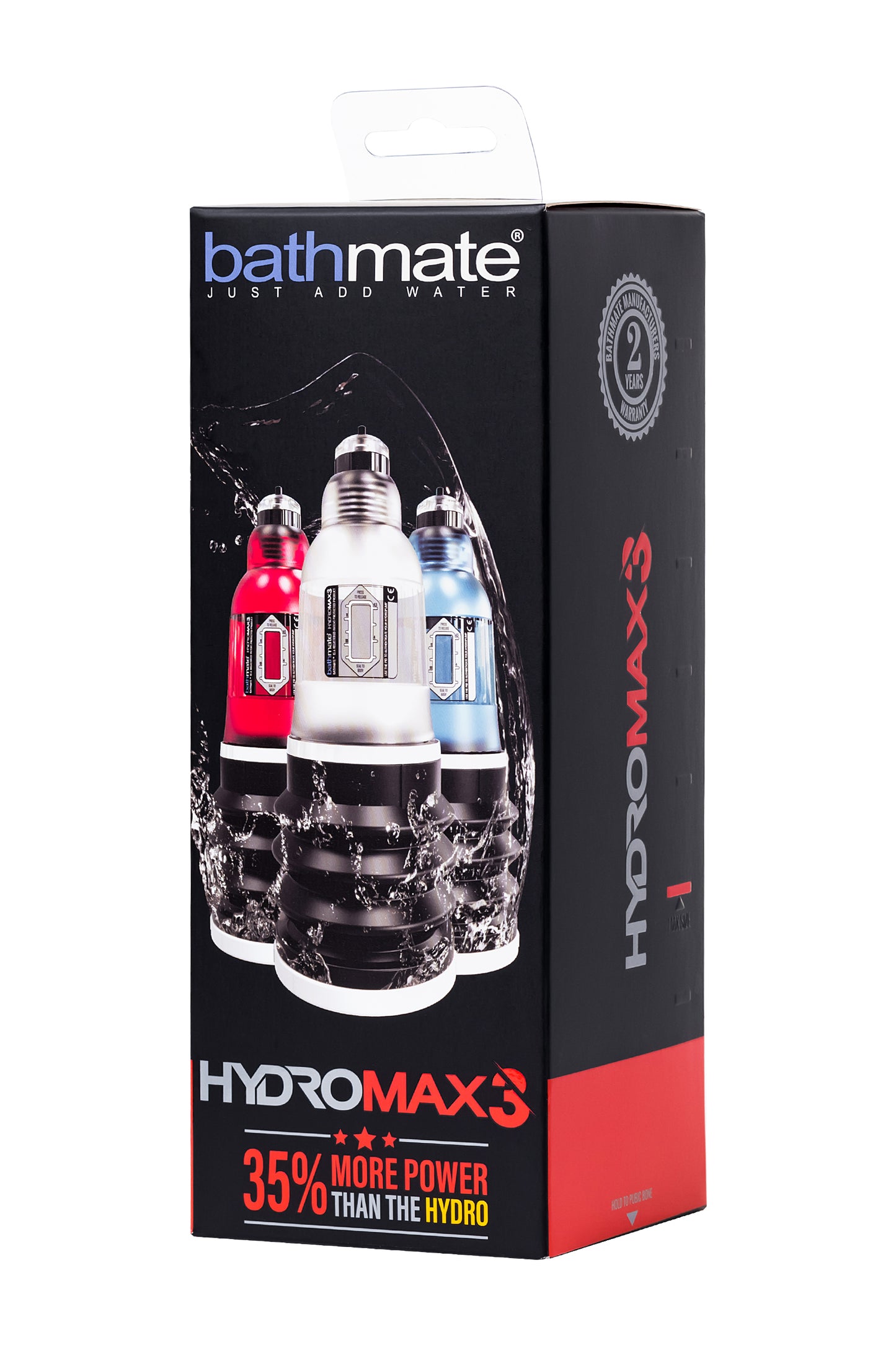 Bathmate HYDROMAX3 hidrolik pompa, ABS plastik, transparan, 22 cm