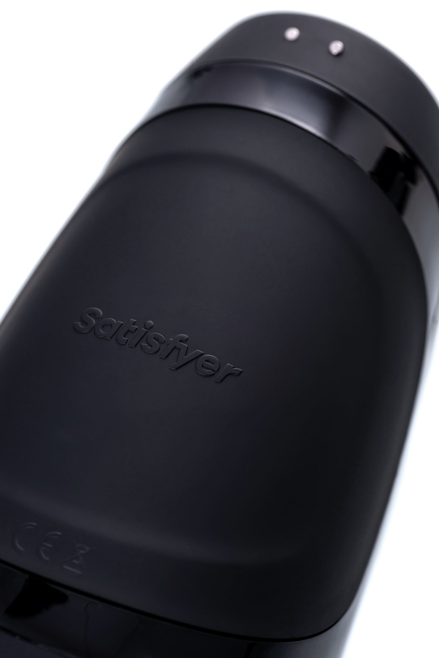 Satisfyer Men Heat Vibratiion Masturbator Gerçekçi Olmayan, Silikon, Siyah, 15 cm