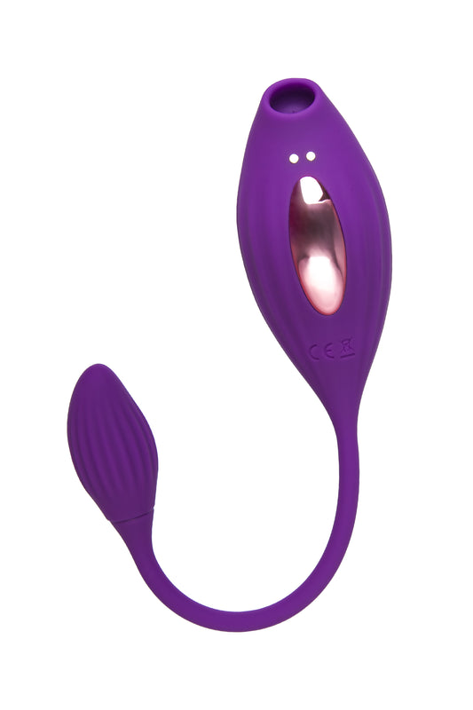 JOS Ginny Vakum Klitoral Vibrator, Silikon, Mor, 31 cm