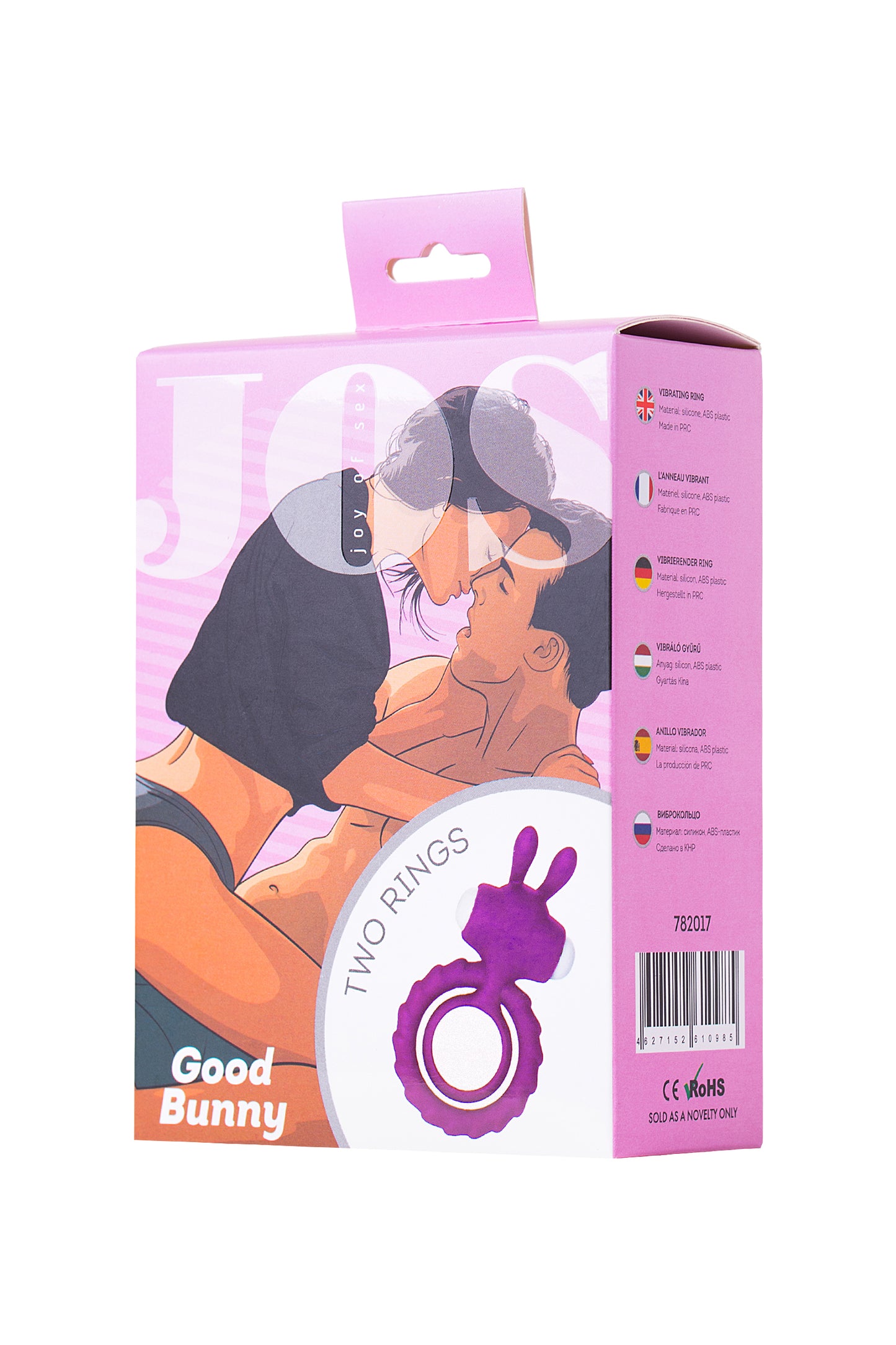 JOS GOOD BUNNY Penis Halkası, silikon, mor, 9 cm