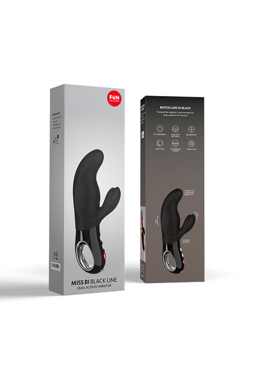 Fun Factory MİSS Bİ Vibratör, silikon, siyah, 17 cm