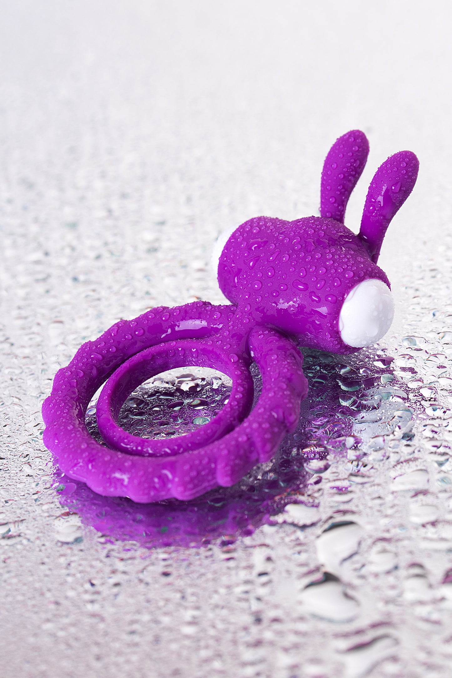 JOS GOOD BUNNY Penis Halkası, silikon, mor, 9 cm