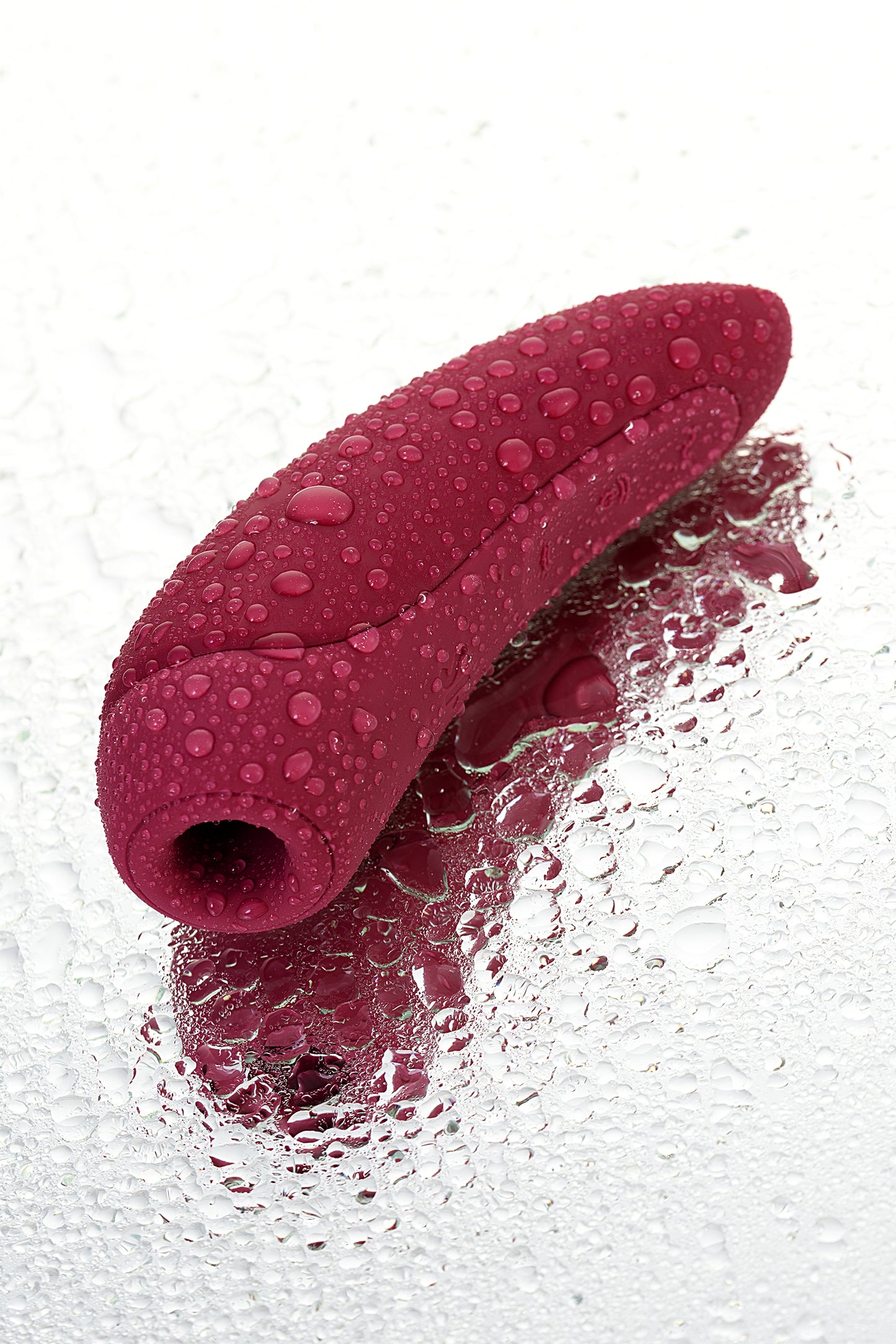 Satisfyer Curvy 1 Connect App Vakum Dalgası Klitoris Vibratörü, silikon, kırmızı, 14,3 cm