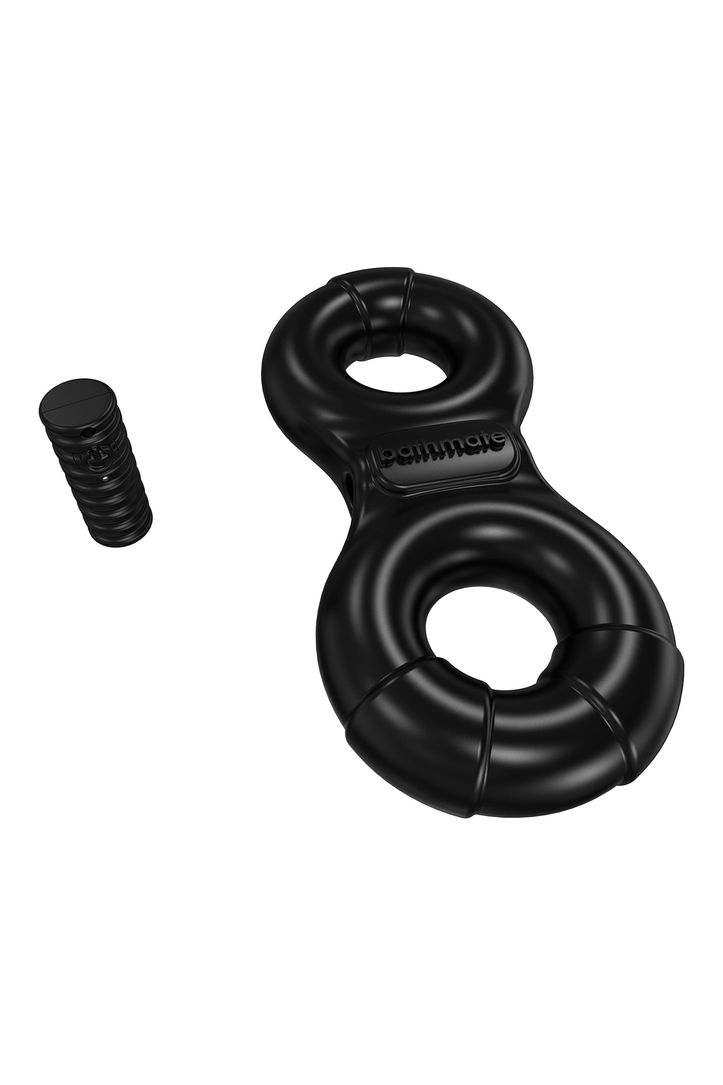Bathmate Penis üzerindeki titreşim halkası Eight, elastomex, siyah, Ø4-5 cm