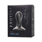 Erotist Hidro Anal Plug, S, silikon, siyah, 8,5 cm