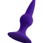 ToDo by Toyfa Klapsy Anal Plug, Silikon, Mor, 10,5 cm, Ø 3 cm