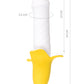 JOS B-NANA Vibratör, silikon, beyaz, 19 cm