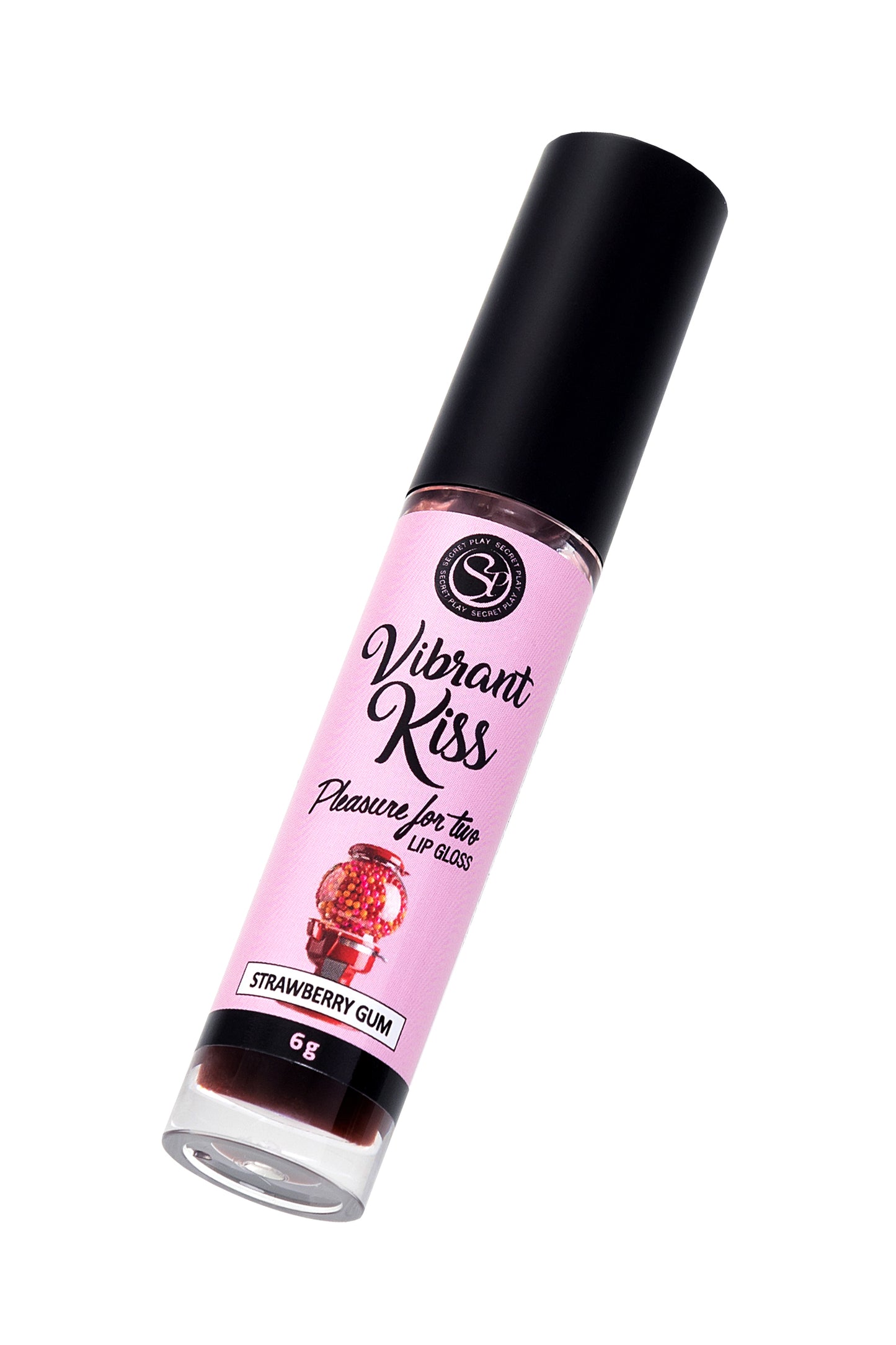 SECRET PLAY Lip Gloss Vibrant Kiss' Çilekli Sakız Aromalı Dudak Parlatıcı, 6 gr