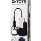 A-Toys by TOYFA Titreşimli penis pompası, PVC, Siyah, 22,8 cm