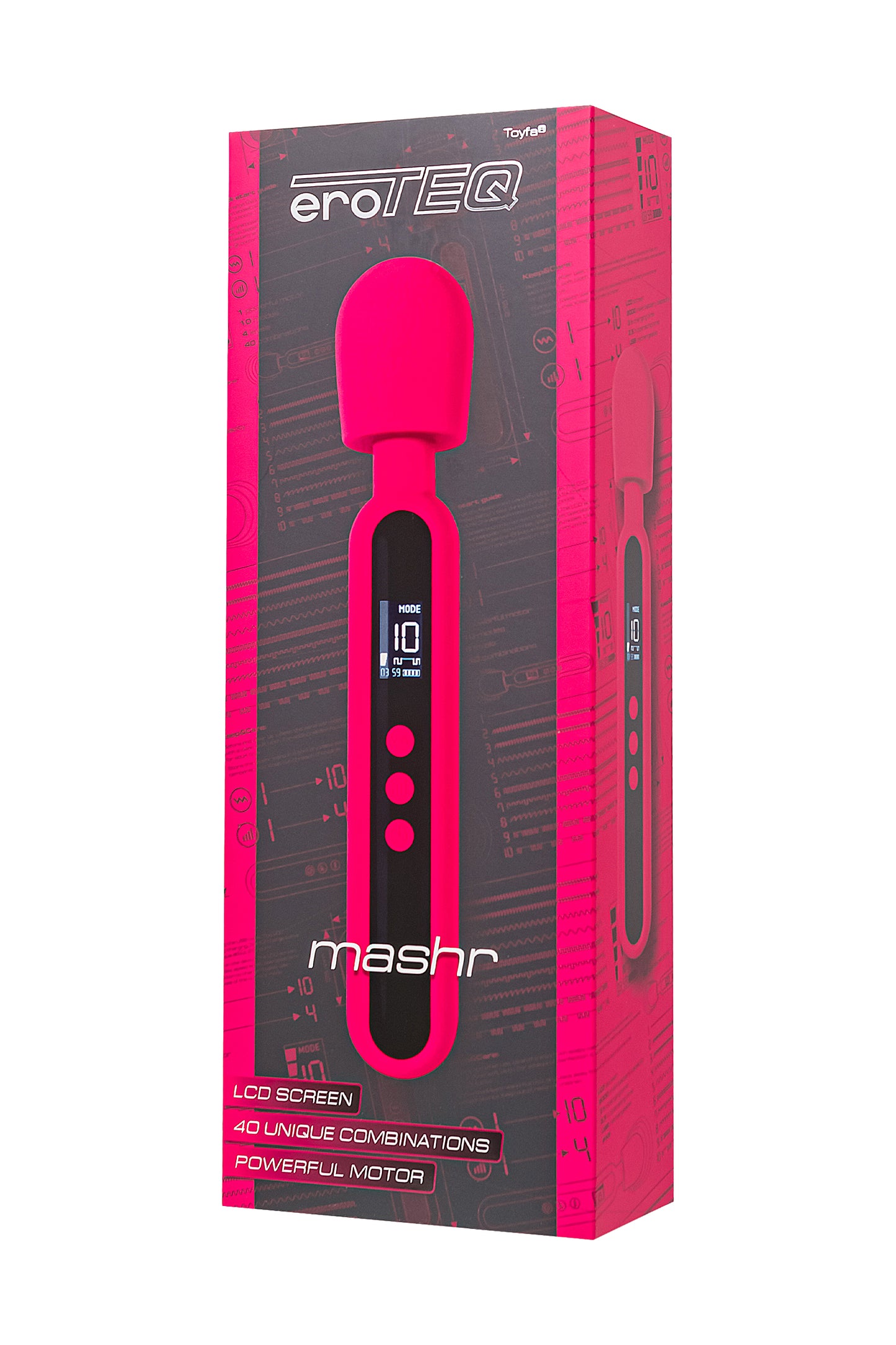 eroTeq Mashr Samimi masaj aleti, silikon, pembe, 23,5 cm