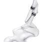 Anonymo BDSM Ayak Kelepçe, Saten, gümüş, 28,5 cm
