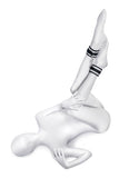 Anonymo BDSM Ayak Kelepçe, Saten, gümüş, 28,5 cm