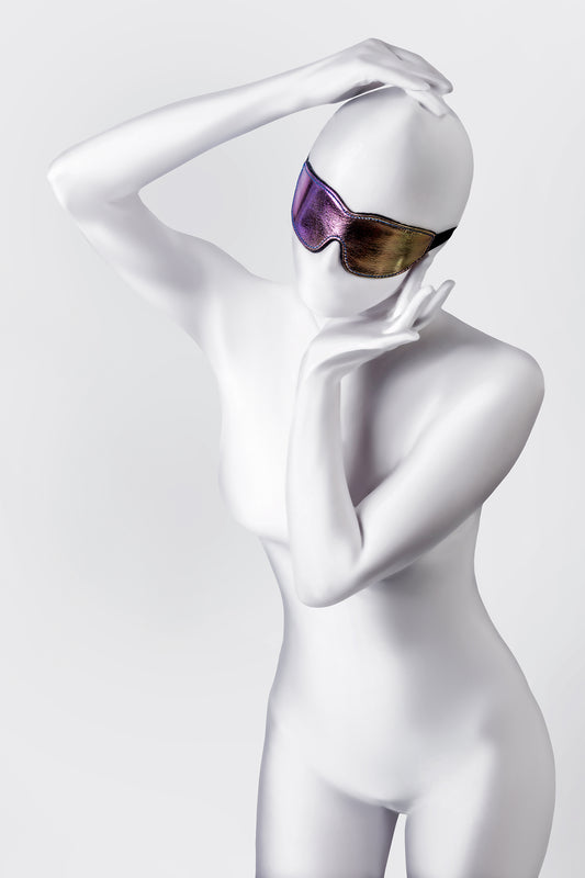 Anonymo BDSM Maske #0201, PVC, baskılı, 27,5 cm