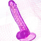 A-Toys by TOYFA Jel Dildo Celiam, TPE, mor, 20,5 cm