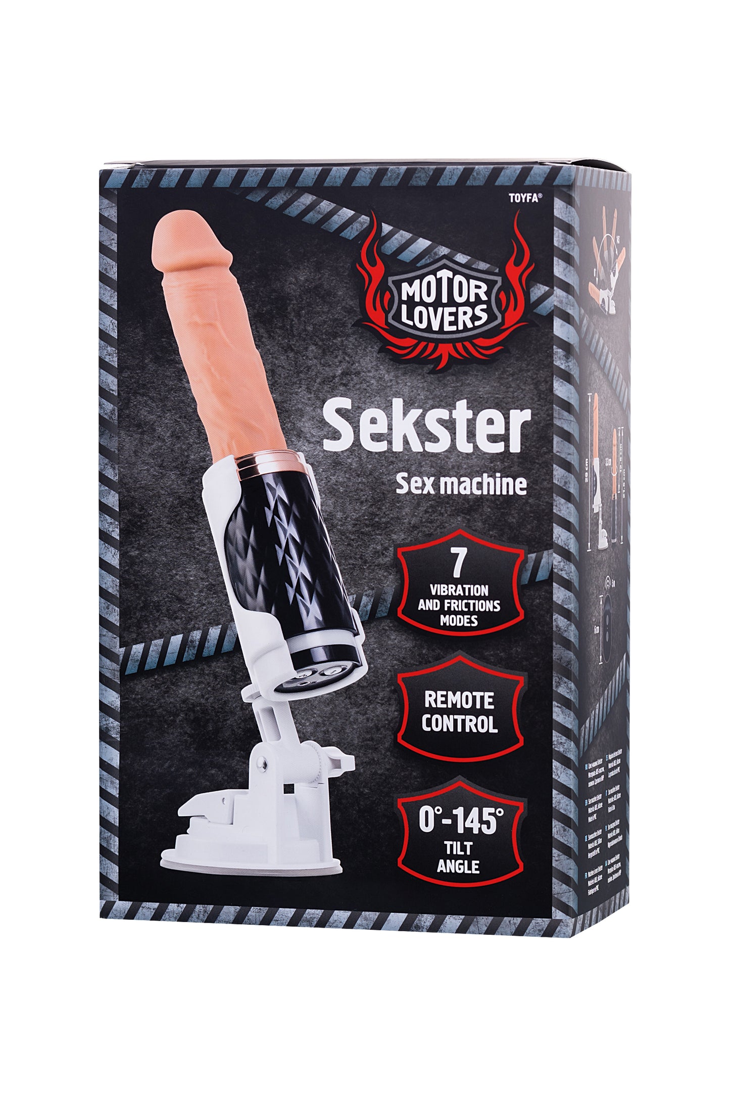 MotorLovers Seks Makinesi, ABS, Siyah, 29 cm