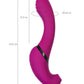 JOS Vakum uyarımlı döner vibratör Spinser, silikon, mor, 23 cm