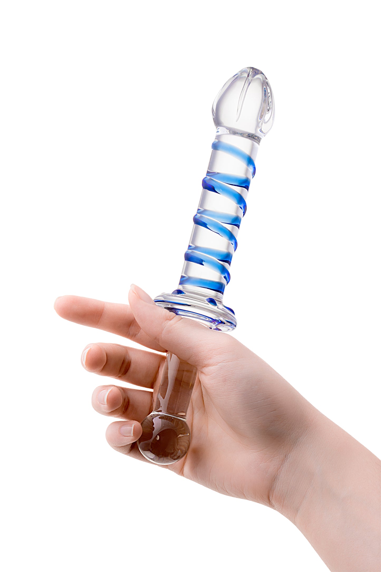 Çift taraflı yapay penis Sexus Glass, cam, transparan, 22,5 cm